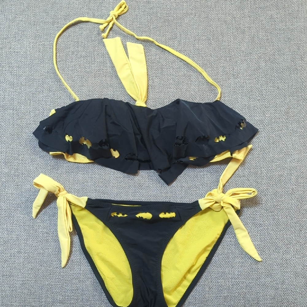 Batman Black and Yellow Bikini Set